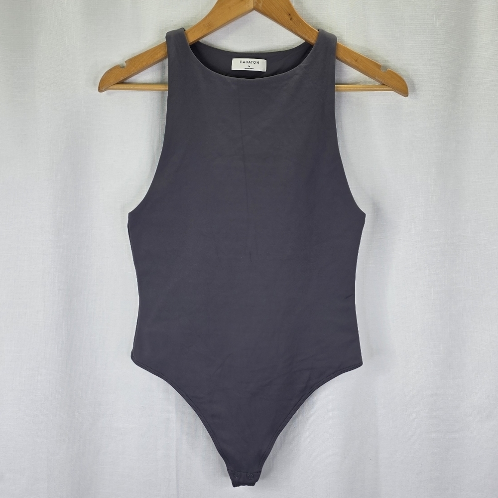 Aritzia Babaton Women's Contour Luxe Fabric 90's Bodysuit Size Medium Tank Thong - Picture 2 of 12